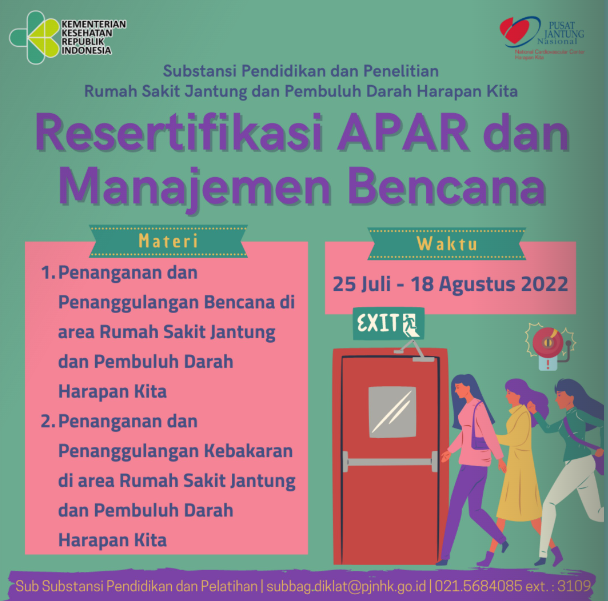 Resertifikasi APAR dan Manajemen Bencana (25 Juli s.d 18 Agustus 2022)