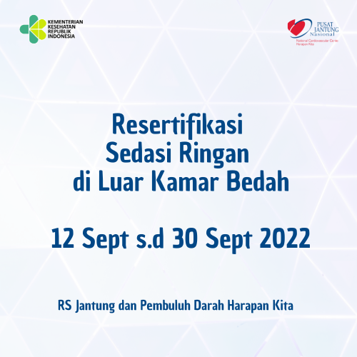 Workshop Sedasi Ringan di Luar Kamar Bedah (12 Sept s.d 30 Sept 2022)