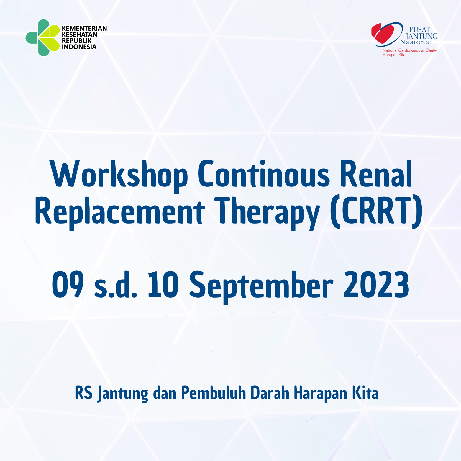 Workshop CRRT 09 S.D. 10 September 2023