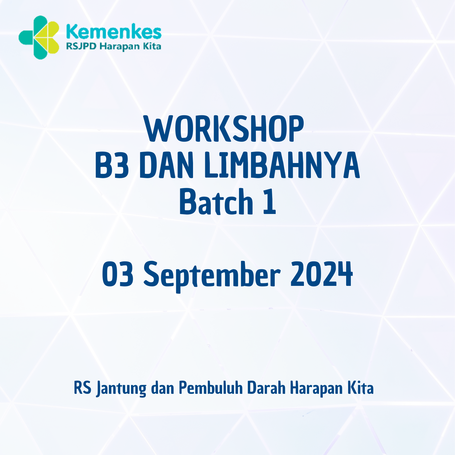 Workshop Pengelolaan Bahan Berbahaya dan Beracun (B3) dan Limbahnya Batch 1