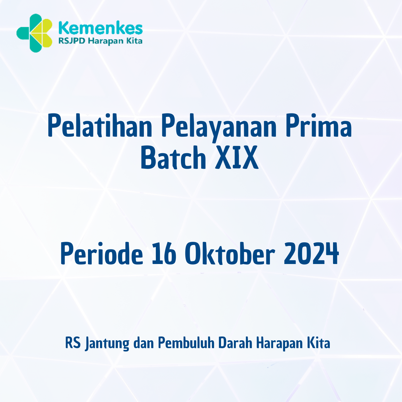 Pelatihan Pelayanan Prima Batch XIX (16 Oktober 2024)