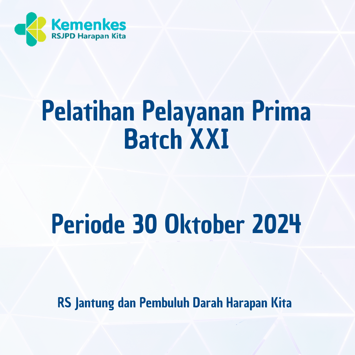 Pelatihan Pelayanan Prima Batch XXI 30 Oktober 2024