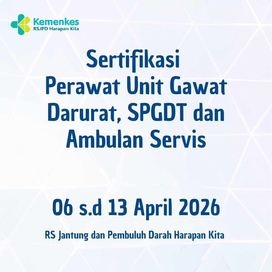 Sertifikasi Perawat Unit Gawat Darurat, SPGDT dan Ambulan Servis (06 - 13 April 2026)
